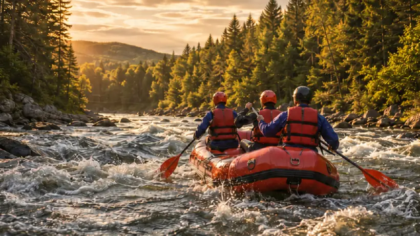 Whitewater rafting on the Jacques-Cartier River