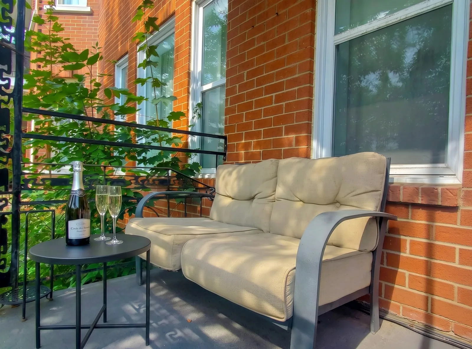 Balcony and outdoor sitting area