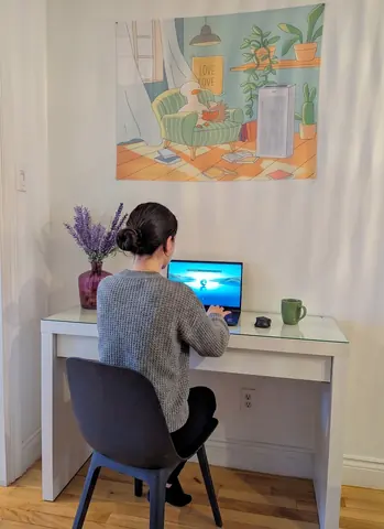Desk area