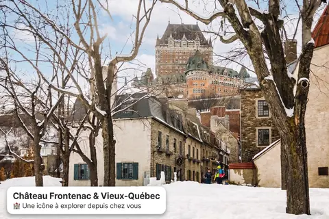 Château Frontenac and Old Québec in winter