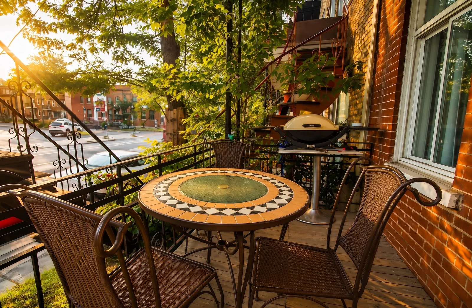 Le balcon de l’appartement 334 à Cité 300